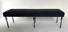  Bourgeois Boheme Atelier Sorgue Bench Twilight Blue Boucle - 2017956