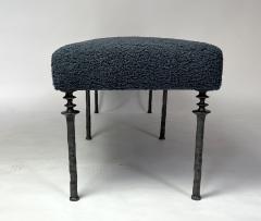  Bourgeois Boheme Atelier Sorgue Bench Twilight Blue Boucle - 2017958