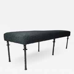  Bourgeois Boheme Atelier Sorgue Bench Twilight Blue Boucle - 2021010