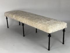  Bourgeois Boheme Atelier Sorgue Bench with Cream Faux Fur Cushion - 776403
