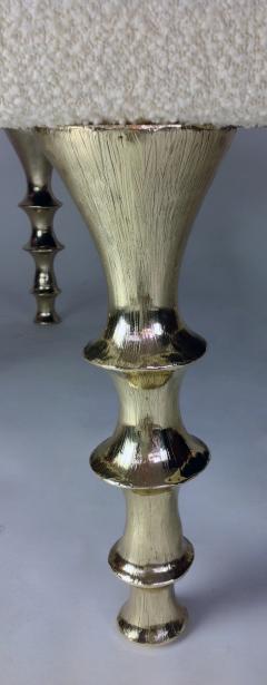  Bourgeois Boheme Atelier St Paul Ottoman Gold Bronze Legs - 3447471