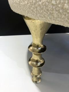  Bourgeois Boheme Atelier St Paul Ottoman Gold Bronze Legs - 3447479
