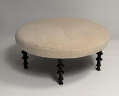  Bourgeois Boheme Atelier St Paul Ottoman Silicon Bronze and Natural Shearling - 4515671