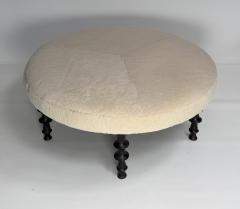  Bourgeois Boheme Atelier St Paul Ottoman Silicon Bronze and Natural Shearling - 4515673