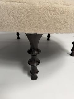  Bourgeois Boheme Atelier St Paul Ottoman Silicon Bronze and Natural Shearling - 4515676