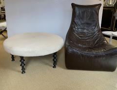  Bourgeois Boheme Atelier St Paul Ottoman Silicon Bronze and Natural Shearling - 4515680