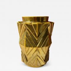  Bourgogne S P French Art Deco Chevron Vase by Bourgogne S P Art Deco Collection - 4291190