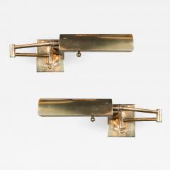  Boyd Lighting Co Mid Century Modernist Swing Arm Brass Sconces by Boyd Lighting - 1541290