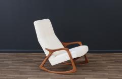  Br derna Anderssons Danish modern Teak Boucle Rocking Chair by Broderna Anderssons - 3516307
