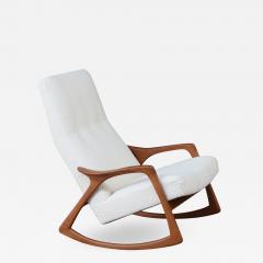  Br derna Anderssons Danish modern Teak Boucle Rocking Chair by Broderna Anderssons - 3520608