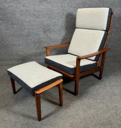  Br derna Anderssons Vintage Danish Mid Century Teak Lounge Chair and Ottoman by Broderna Andersson - 3347253