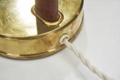  Br derna Johansson Model 51 M Brass and Wood Table Lamp by Br derna Johansson Sweden 1950s - 4080817