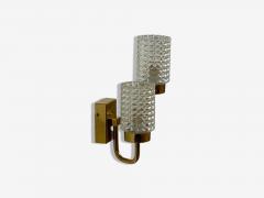  Br derna Malmstr ms Metallvarufabrik Malm Metallvarufabrik Glass Patinated Brass Wall Sconces Sweden 1960s - 4123076