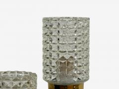  Br derna Malmstr ms Metallvarufabrik Malm Metallvarufabrik Glass Patinated Brass Wall Sconces Sweden 1960s - 4123077