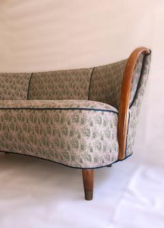  Bramin M bler Danish MCM Banana Sofa with Bent Beech Arms - 4103060