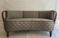  Bramin M bler Danish MCM Banana Sofa with Bent Beech Arms - 4103062