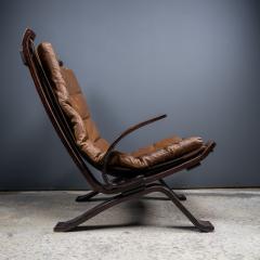  Bramin M bler Focus Leather and Bentwood Lounge Chair 1970s Bramin Denmark - 2142123