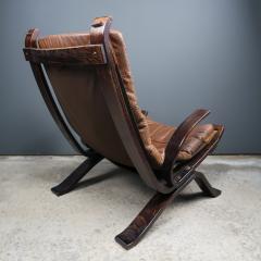  Bramin M bler Focus Leather and Bentwood Lounge Chair 1970s Bramin Denmark - 2142124