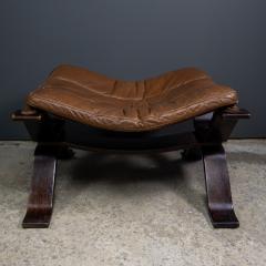  Bramin M bler Focus Leather and Bentwood Lounge Chair 1970s Bramin Denmark - 2142142