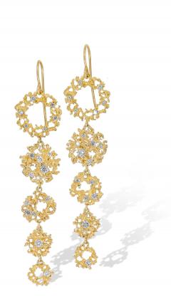  Branch Fine Jewelry Brilliant White Diamond Galaxy Yellow Gold Dangle Drop Earrings Branch 2022 - 4703105