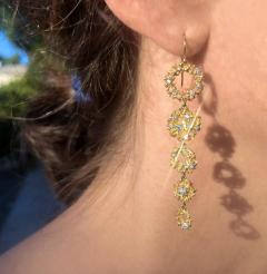  Branch Fine Jewelry Brilliant White Diamond Galaxy Yellow Gold Dangle Drop Earrings Branch 2022 - 4703106