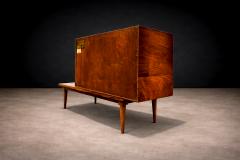  Branco Preto Bar with Side Table in Hardwood Glass Branco e Preto 1950s - 4548550