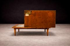  Branco Preto Bar with Side Table in Hardwood Glass Branco e Preto 1950s - 4548552