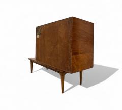  Branco Preto Bar with Side Table in Hardwood Glass Branco e Preto 1950s Lot 383A - 4302109