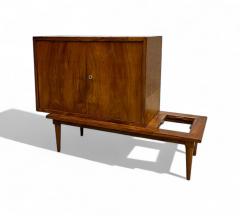 Branco Preto Bar with Side Table in Hardwood Glass Branco e Preto 1950s Lot 383A - 4302112