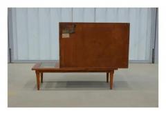  Branco Preto Brazilian Bar with Side Table in Hardwood and Glass by Branco e Preto c 1950 s - 3821300