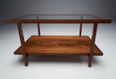  Branco Preto Rectangular Branco and Preto Wooden Coffee Table Brazil 1960s - 2137203