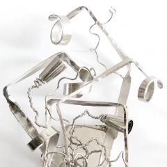  Brand Van Egmond William Brand pair of Delphinium sconces for Brand Van Egmond nickel finish  - 4456081