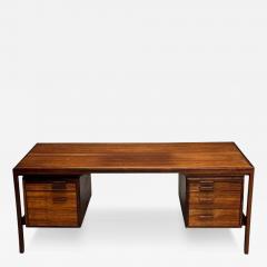  Brande M belfabrik Henry Rosengren Danish Mid Century Modern Floating Desk Brazilian Rosewood - 3536235