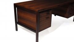  Brande M belfabrik Henry Rosengren Hansen Danish Rosewood Executive Desk - 1203714