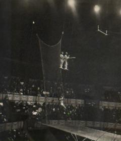  Brassa Trapeze Artists Above the Crowd Vintage Heliogravure by Brassa 1936 - 4738631