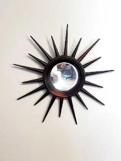  Brazilian Mid 20th Century Brazilian Jacaranda Sunburst Mirror N - 4230328