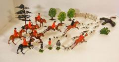  Britains Assembled Hunt Scene by Britains Ltd Toy Civilians Mid 20th Century - 2186809