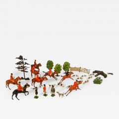  Britains Assembled Hunt Scene by Britains Ltd Toy Civilians Mid 20th Century - 2195306