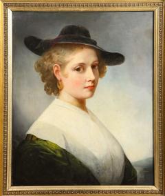  British School C 1840 An Exceptional Quality Portrait Lady in Green  - 2668159