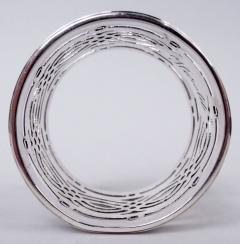  Britton Gould Co Set of 6 English Art Deco Classical Sterling Silver Napkin Rings 1926 - 4537236