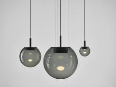  Brokis Large Orbis 500 in Smoke Grey Blown Glass Pendant Lamp for Brokis - 2903226