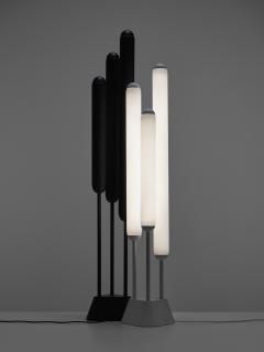  Brokis Lucie Koldova Puro Handblown Smoke Grey Glass Floor Lamp in Black for Brokis - 2903220