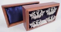  Brook Son Set of 4 Scottish Victorian Drumming Monkey Place Card Holders 1899 - 4424608