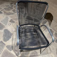  Brown Jordan Furniture 1960s Brown Jordan Sculptural Patio Chairs in Aluminum Black after Walter Lamb - 2582156