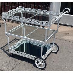  Brown Jordan Furniture Brown Jordan Elegance Bar Cart With Glass Mirror Shelves - 4292868