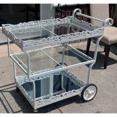  Brown Jordan Furniture Brown Jordan Elegance Bar Cart With Glass Mirror Shelves - 4292869