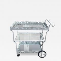  Brown Jordan Furniture Brown Jordan Elegance Bar Cart With Glass Mirror Shelves - 4297125