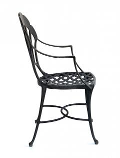  Brown Jordan Furniture Vintage Brown Jordan Aluminum Outdoor Round Table with Four Chairs - 4554940