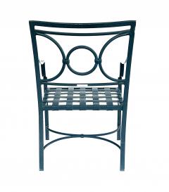  Brown Jordan Furniture Vintage Brown Jordan Aluminum Round Table with Four Arm Chairs - 4543827