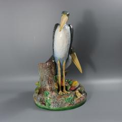  Brown Westhead Moore Co Brown Westhead Moore Co Majolica Storks Vase - 4112920